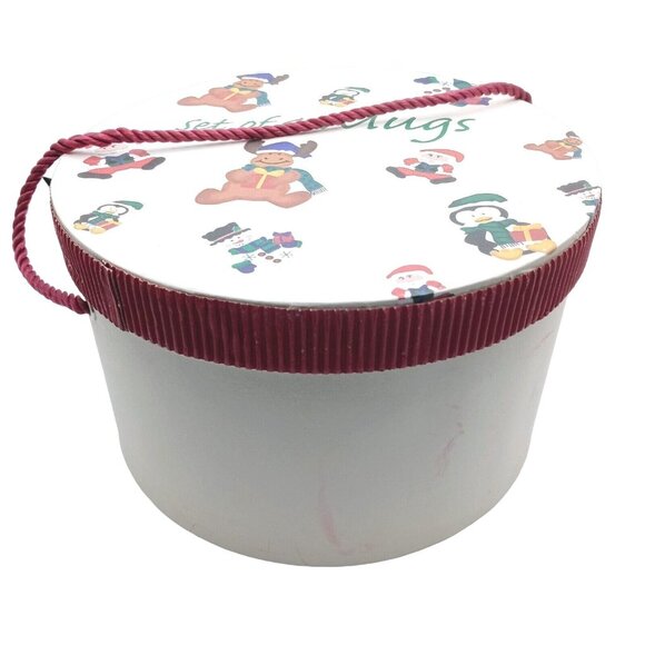 Festive Holiday Winter Mugs Set of 4 Cocoa Coffee Cider Christmas Get-Togethers - Picture 4 of 9